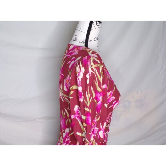 🆕FAHERTY Sorrento Maxi Dress Tropical Floral Small 4 - Picture 9 of 12